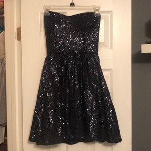 Blue short homecoming dress